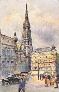 Stephansplatz St Stephen's Square Cathedral Wien Vienna Austria BKWI postcard