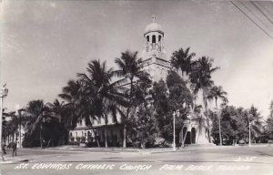 Florida Palm Beach St Edwards Catholic Church Real Photo RPPC