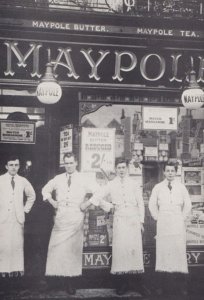 Maypole Farm Dairy Shop in 1920 View & Owner Hitchin Hertfordshire Postcard
