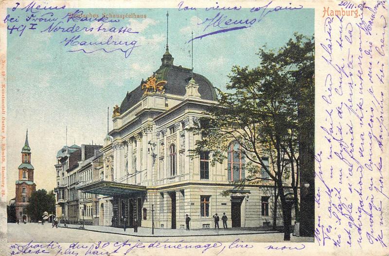 AK Germany 1900s Hamburg Theater Deutsches Schauspielhaus