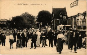 CPA ARCACHON - La place thiers (192767)