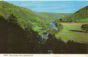 Herefordshire Postcard - Three County View, Symonds Yat. Posted 1976 -Ref TZ1587