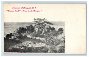c1900s Beacon Rock Souvenir of Newport Rhode Island RI PMC Unposted Postcard
