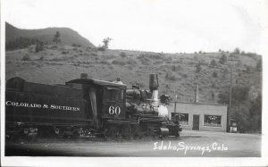 Colorado & Southern Train Engine #60, Idaho Springs, Co, mint (PC1701)