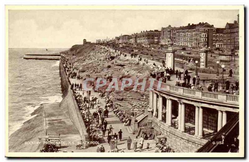 Great Britain Great Britain Old Postcard Blackpool Promenade Rockery