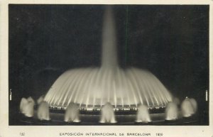 Postcard International Exhibition de Barcelona Magic Fountain night view