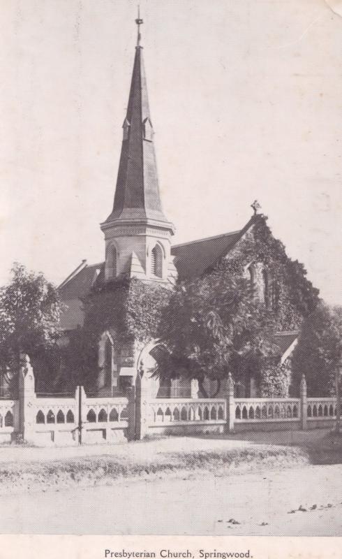 Presbyterian Church Springwood Australia Old Postcard