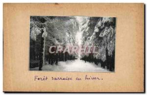 Postcard Old forit Saarland in Winter