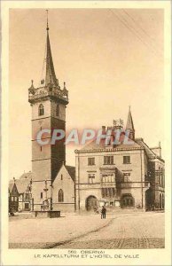 Old Postcard Obernai Kapellturm and The City Hotel