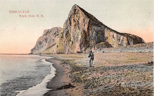 Rock from NE Gibraltar Postcard.