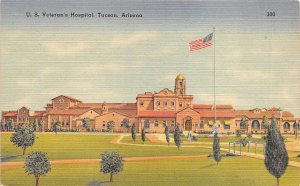 Tucson Arizona 1940s Postcard US Veteran's Hospital