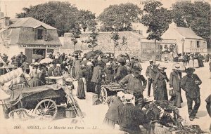 BREST FRANCE~LE MARCHE PUCES-THE FLEA MARKET~L L  PHOTO POSTCARD