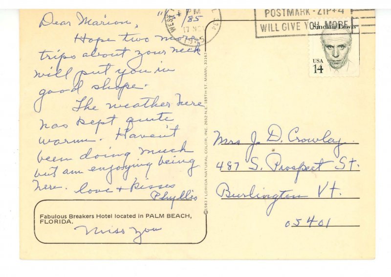 FL - Palm Beach. The Breakers Hotel     (continental size)