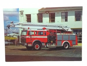 Darley Pump Engine South Auckland New Zealand Fire Service Vintage Postcard