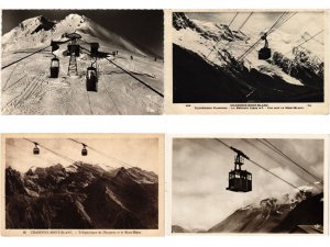 SKILIFTS CABLE LIFTS SKIING TELEFERIQUE 300 Vintage Postcards pre-1950 (L5709)