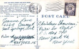 Hot Springs National Park Arkansas Jack Tar Hotel Courts Pool Postcard J47005
