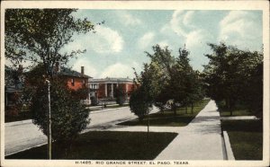 El Paso Texas TX Rio Grande St. Fred Harvey H-1485 c1915 Postcard