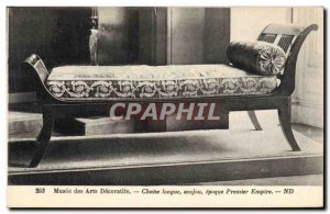 Old Postcard Musee des Arts Decorative Deckchair First Empire