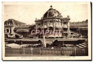 Old Postcard Royan Casino Municipal and the new gardens
