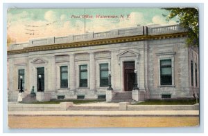 C1910 Post Office Watertown N.Y. Postcard P225E