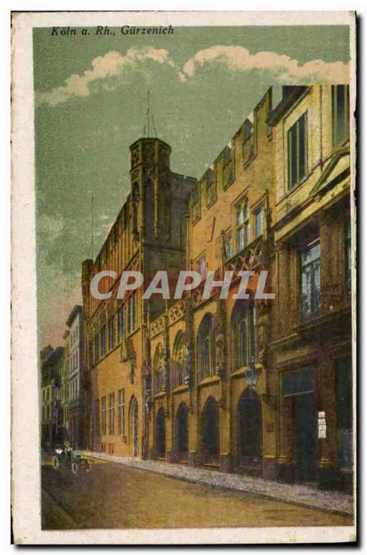 Postcard Old Koln am Rhein Gurzenich