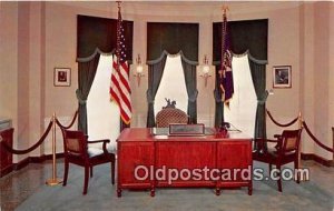 Desk, Chair & Flags, Herbert Hoover West Branch, Iowa, USA