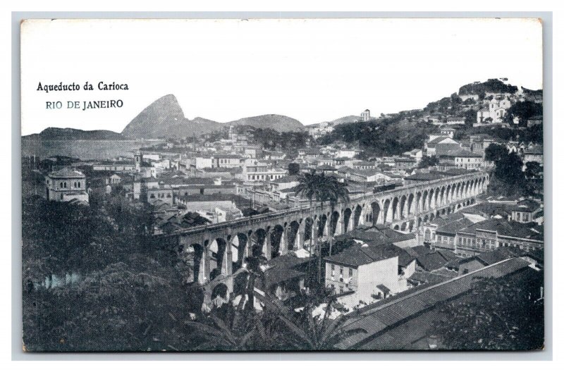 Aqueducto Da Carioca Aqueduct Rio De Janeiro Brazil UNP DB Postcard P18