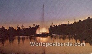 Fountain, Lost Lagoon, Stanley Park Vancouver British Columbia, Canada 1959 