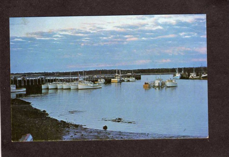 NB View Harbor Fishing boats Grand Manan New Brunswick Canada Carte Postale PC
