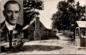 Real Photo Postcard Harold Bell Wright Old Matt's Cabin The Shepherd of the Hill
