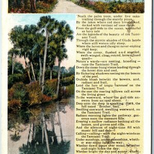 1928 Fl - Florida The Tamiami Trail Poem by Ruby Andrews Myers Asheville PC A219