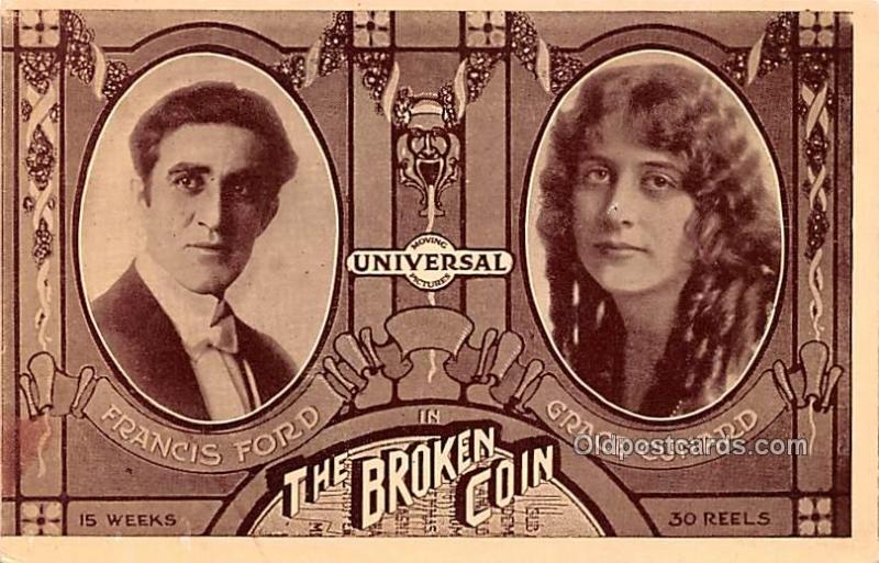 The Broken Coin, Francis Ford, Grace Cunard Movie Star Actor Actress Film Sta...