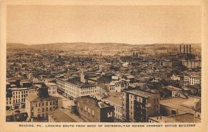 Reading PA Looking South Metropolitan Edison Company Office Building Postcard