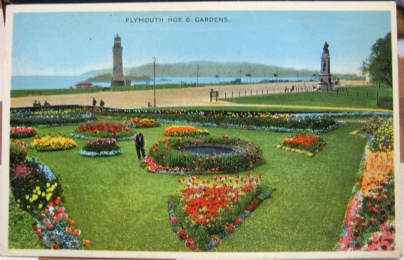 England Plymouth Hoe & Gardens - posted 1959