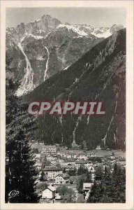 Modern Postcard Chamonix general view of the Brevent