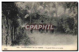 Old Postcard Chartreuse of Verne Great Cloister and Garden