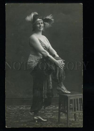 135192 Russian BALLET Star BELLY DANCER Vintage REAL PHOTO