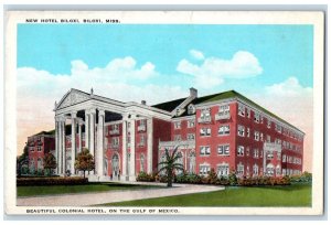 c1910 New Hotel Biloxi Exterior Mississippi Colonial Hotel Gulf Mexico Postcard 