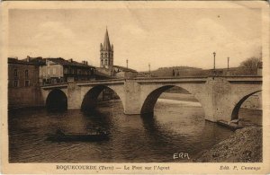 CPA ROQUECOURBE Le Pont sur l'Agout (1087623)