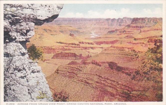 Arizona Grand Canyon Across From Grand View Point Fred Harvey Detroit Publishing