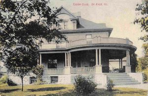 Tudor Club House De Kalb Illinois 1910c postcard