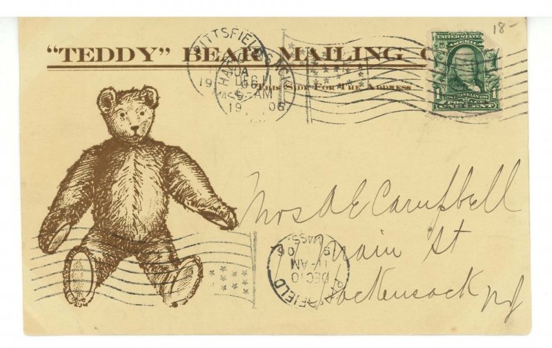 Teddy Bears For Sale - Advertising Postcard