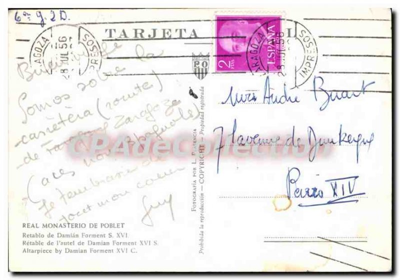 Postcard Modern Real Monasterio De Poblet