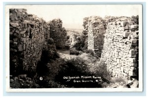 c1910 Old Spanish Mission Ruins Gran Quivira New Mexico NM RPPC Photo Postcard 