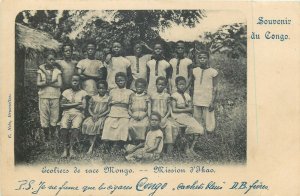 Belgian Congo Belge Mongo natives ethnic school children Africa Ikao missions