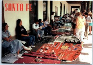 Postcard - Jewelry, rugs and other hand-crafted wares - Santa Fe, New Mexico