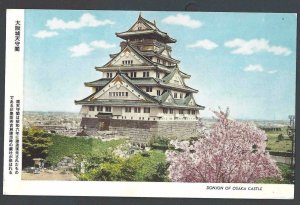 Ca 1922 PPC* Donjon Castle Osaka Japan Mint