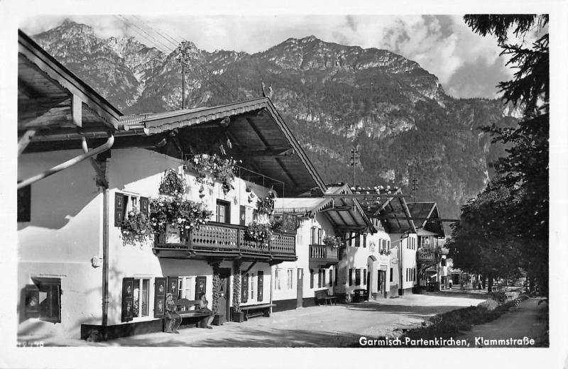 BG34564 garmisch partenkirchen klammstrasse real photo   germany