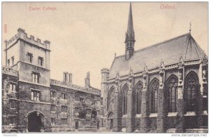 Exeter College, Oxford (Oxfordshire), England, UK, 1900-1910s