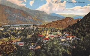 Valsesia Italy Scenic View Quarona Antique Postcard J46510